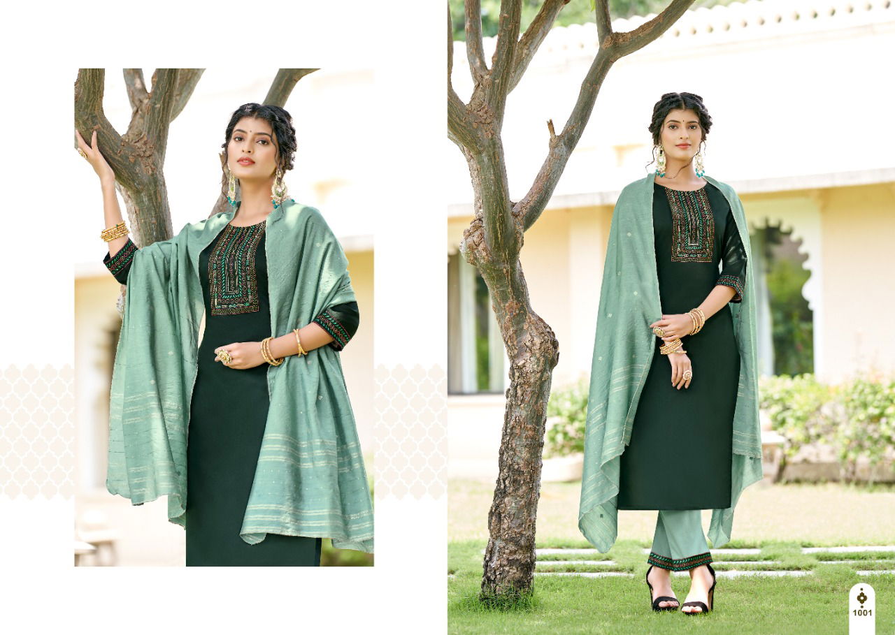 Jinesh Nx Amaira Exclusive Wear Wholesale Kurti Pant With Dupatta Collection